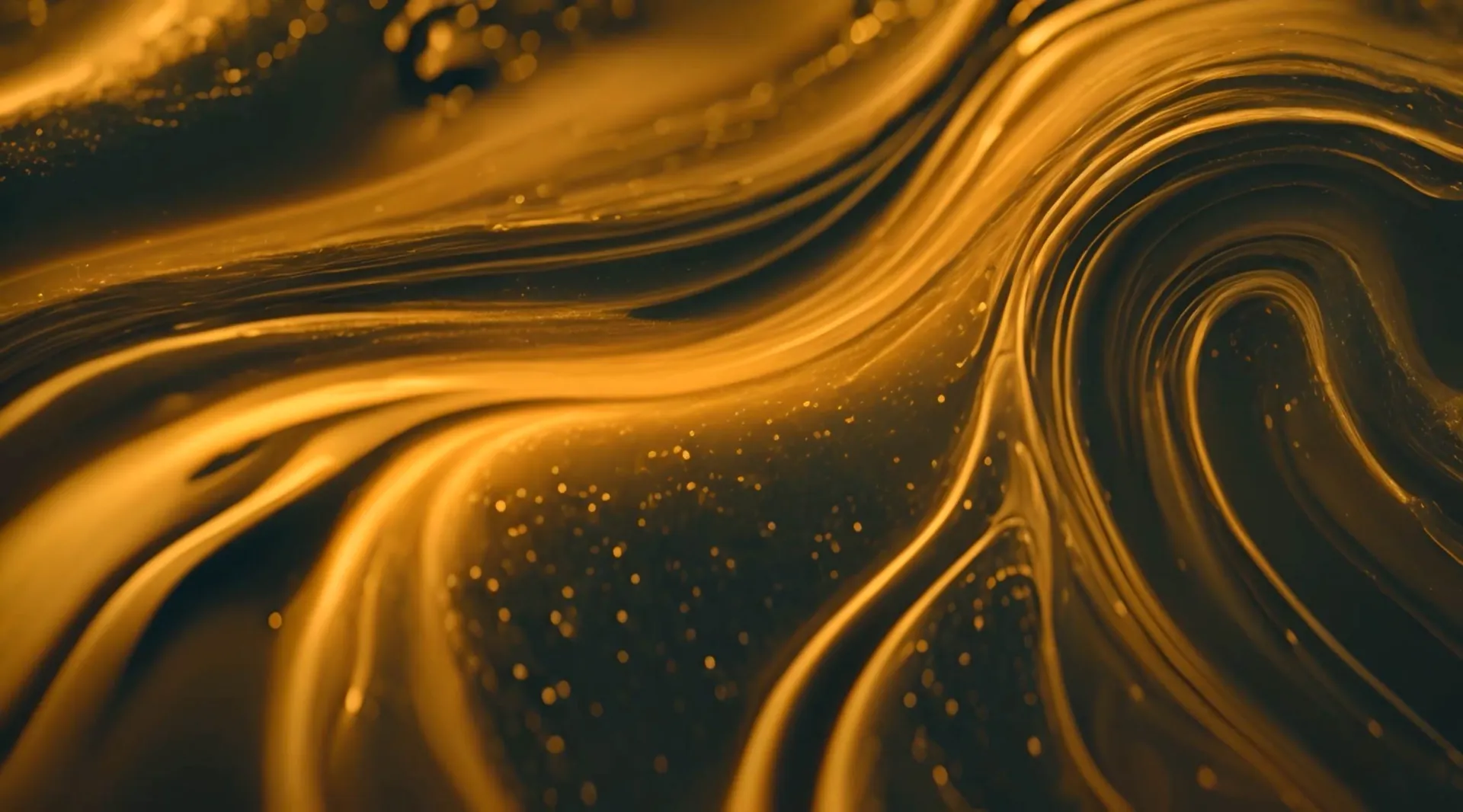 Golden Liquid Flow Motion Backdrop Video